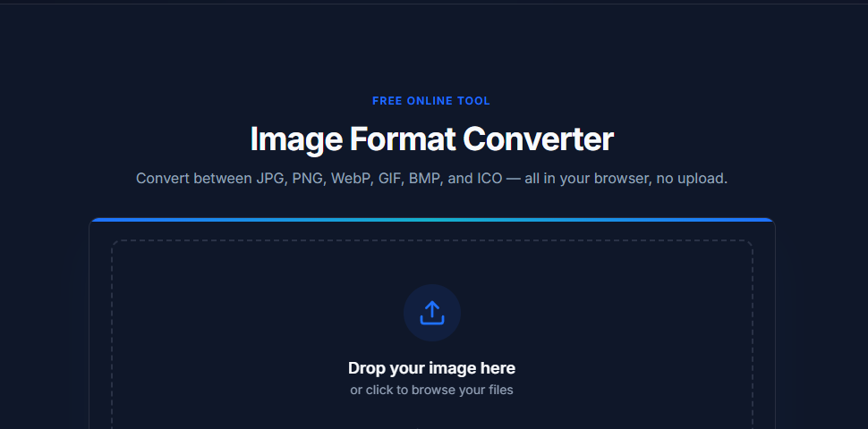 Image Format Converter tool interface preview